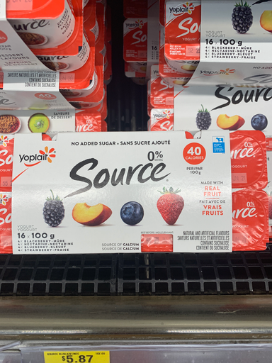 Yoplait Source Yogurt