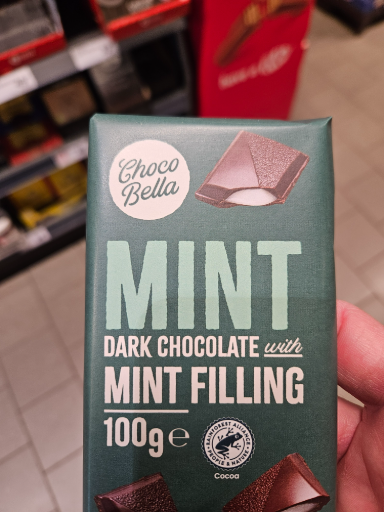 Choco Bella Mint Dark Chocolate with Mint Filling