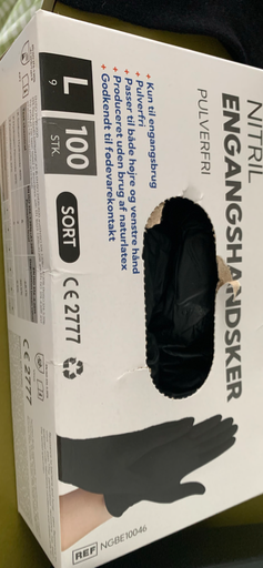 NITRIL ENGANGSHANDSKE 100 STK