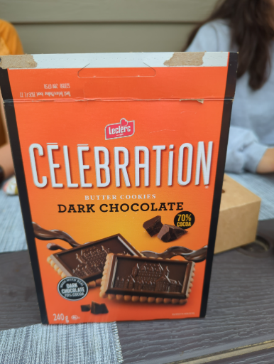 Leclerc Celebration Dark Chocolate Butter Cookies