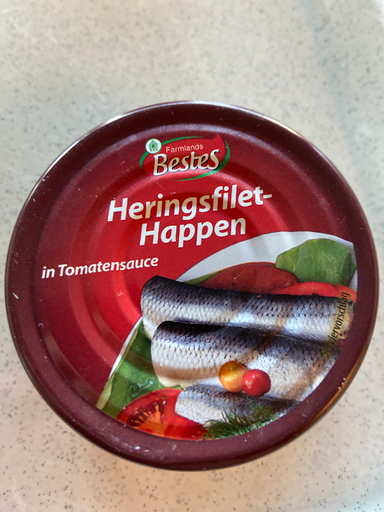 Bestes Heringsfilet-Happen in Tomatensauce