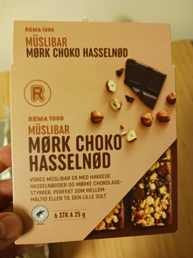 REMA 1000 Müslibar Mørk Choko Hasselnød