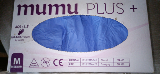 mumu PLUS + Medium Examination Gloves
