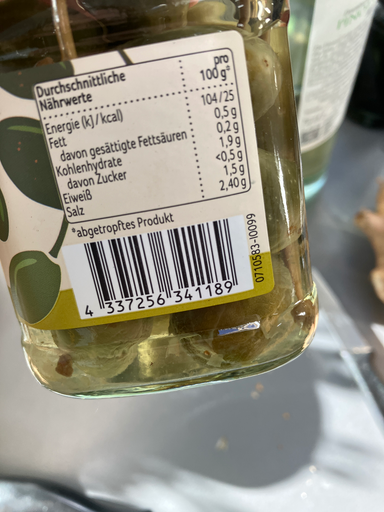 MANI Grüne Oliven al naturale, in Scheiben, bio, NL Fair, 120 g