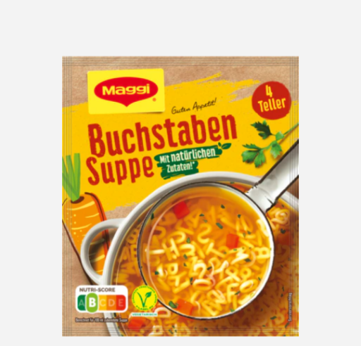 Maggi Buchstaben Suppe