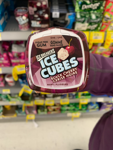 Ice Breakers Ice Cubes Black Cherry Sugar Free Chewing Gum