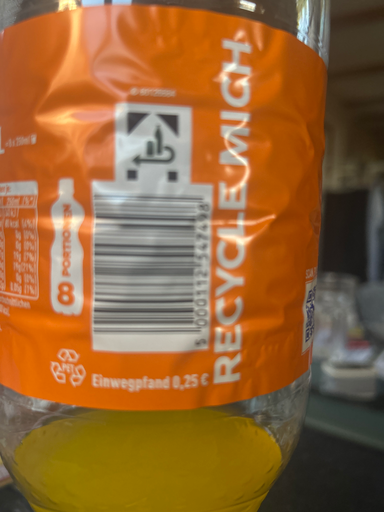 RECYCLING Orange Bottle