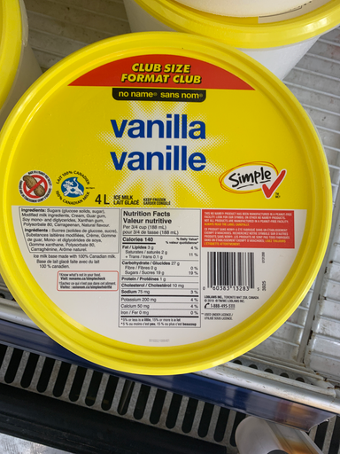 No Name Vanilla Ice Cream Sandwiches