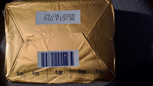 Gold Bar Security Packaging Card with Serial Number