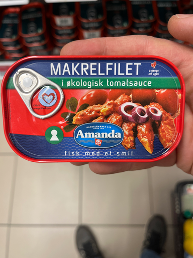Amanda Makrelfilet i økologisk tomatsauce