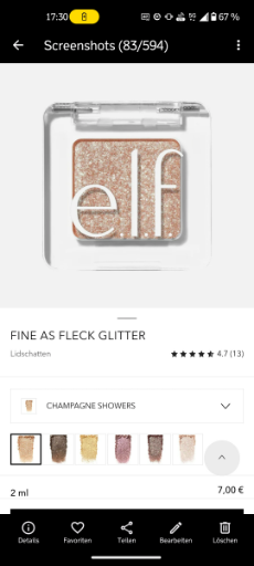 e.l.f. Fine as Fleck Glitter Eyeshadow