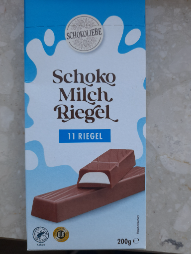 Schokoliebe Schoko-Milch-Riegel 200 g, 10er Pack