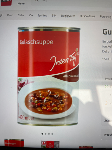 Jeden Tag Gulaschsuppe 400 ml