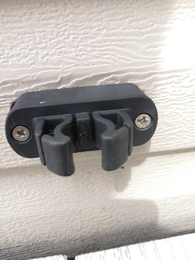 Prime-Line Black Plastic Mortise Style Screen Door Latch and Pull