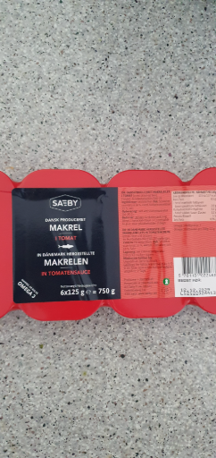 Saeby Mackerel in Tomato Sauce 125g