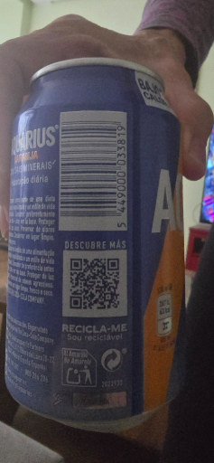 Aquarius Bebida Refrescante con Jugo de Frutas