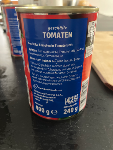 Kaufland geschälte Tomaten