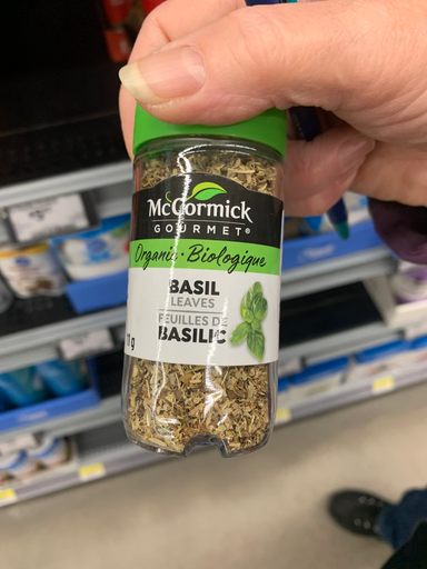 McCormick Gourmet Organic Basil Leaves