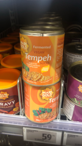 Mari Gold Fermented Vegan Tempeh Slices
