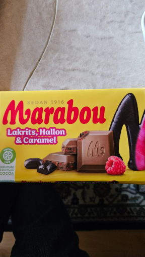 Marabou Lakrits, Hallon & Karamell