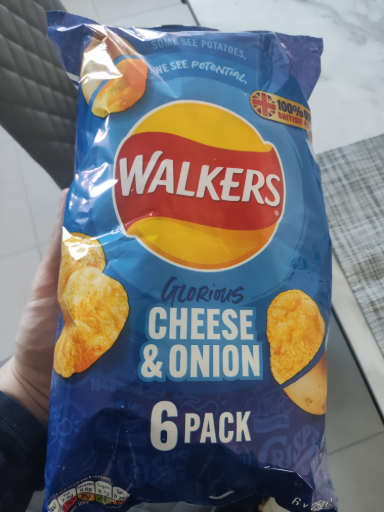 Walkers Cheese & Onion Flavour Potato Crisps