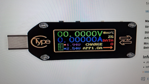 Plugable USB C Power Meter Tester