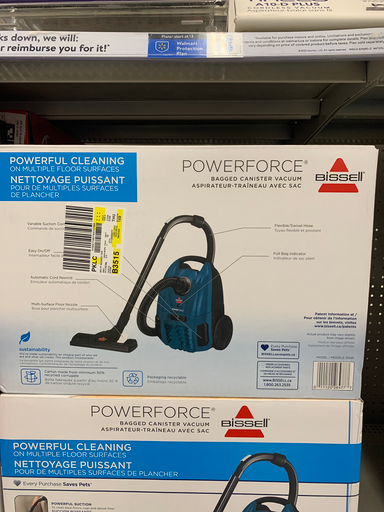Bissell PowerForce Bagged Canister Vacuum