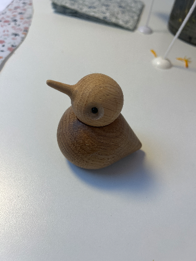 Handmade Wooden Bird Figurine