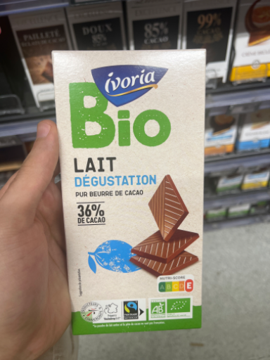 Ivoria Bio Lait Dégustation