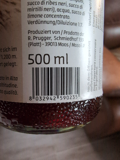 Schwarze Johannisbeere Saft