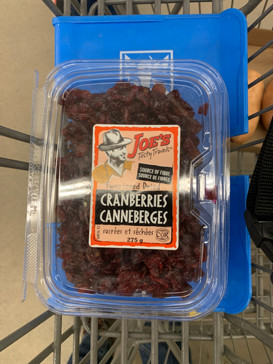 Joe's Sweetened Dried Cranberries