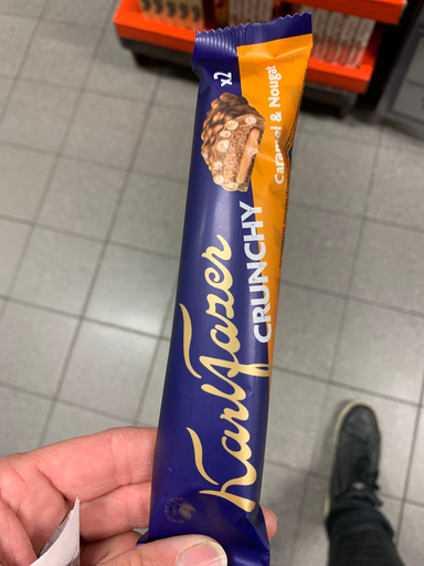 Karl Fazer Crunchy Caramel & Nougat Chocolate Bar