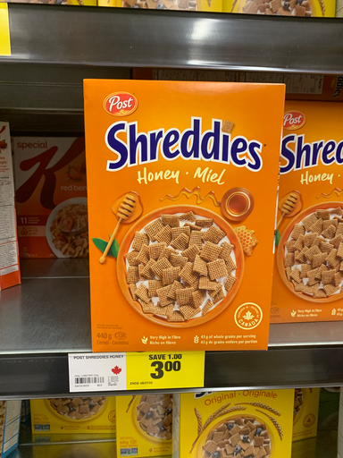 Post Shreddies Honey