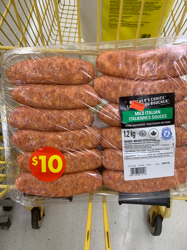 Butcher's Choice Mild Italian Sausages