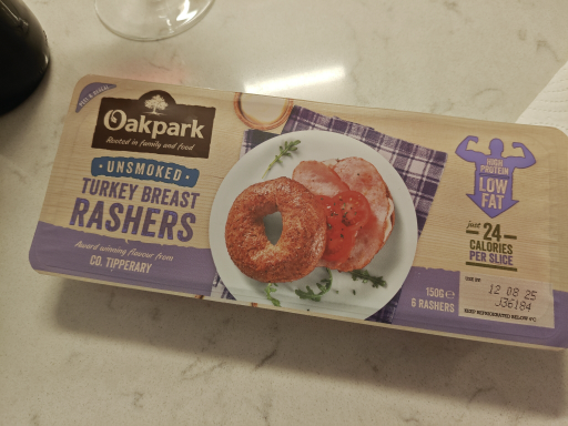 Oakpark Unsmoked Turkey Rashers