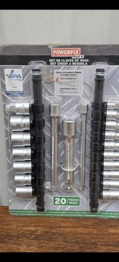 POWERFIX Pro socket set 20 pieces