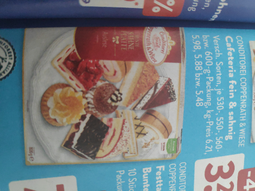 Conditorei Coppenrath & Wiese Windbeutel-Kirsch-Blechkuchen Cafeteria fein & sahnig