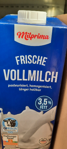 Milprima Frische Vollmilch