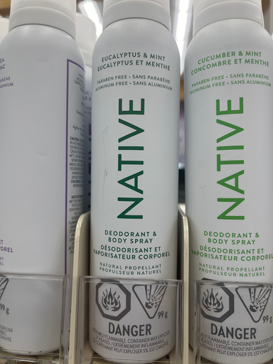 Native Deodorant & Body Spray - Eucalyptus & Mint