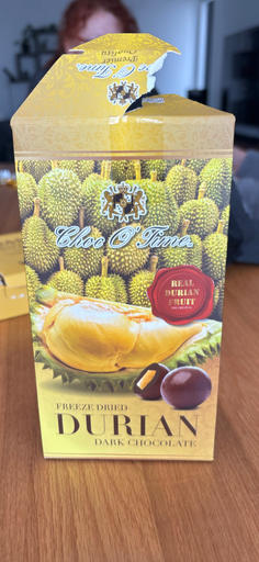 Choco O' Time Freeze Dried Durian Dark Chocolate