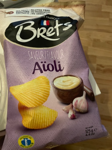 Brets Chips ondulées saveur Aïoli 125g