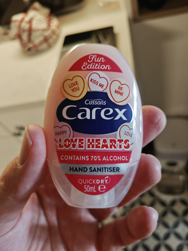 Carex Love Hearts Hand Sanitiser