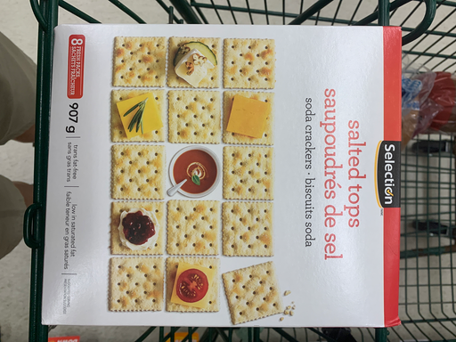 Selection Salted Tops Soda Crackers