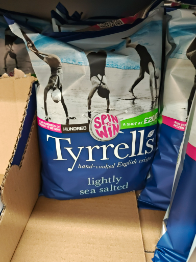 Tyrrells lightly sea salted crisps