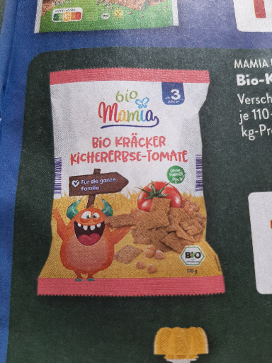 Bio Kracker Kichererbsen-Tomate