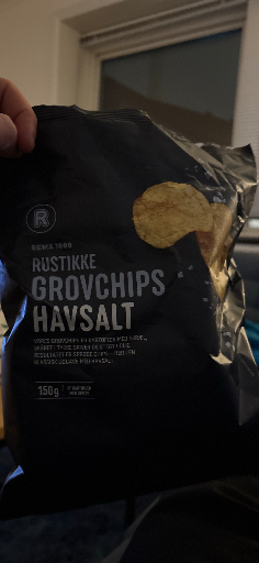 Rustikke Grovchips Havsalt