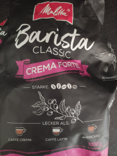 Melitta Barista Classic Crema Forte Whole Coffee Beans 1kg