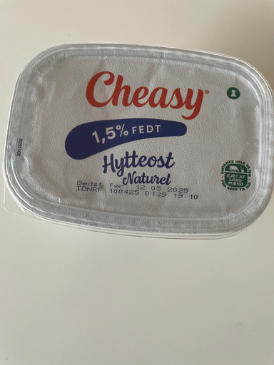 Cheasy Hytteost naturel 1,5% 500 g