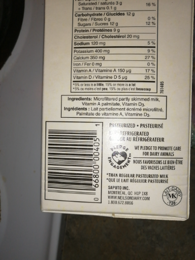 Lait Microfiltré