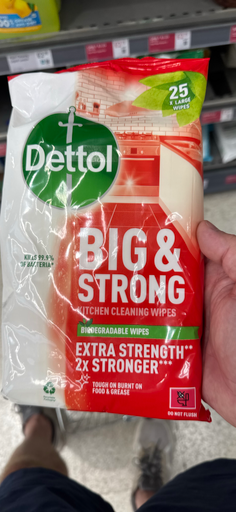 Dettol Big & Strong Kitchen Cleaning Wipes